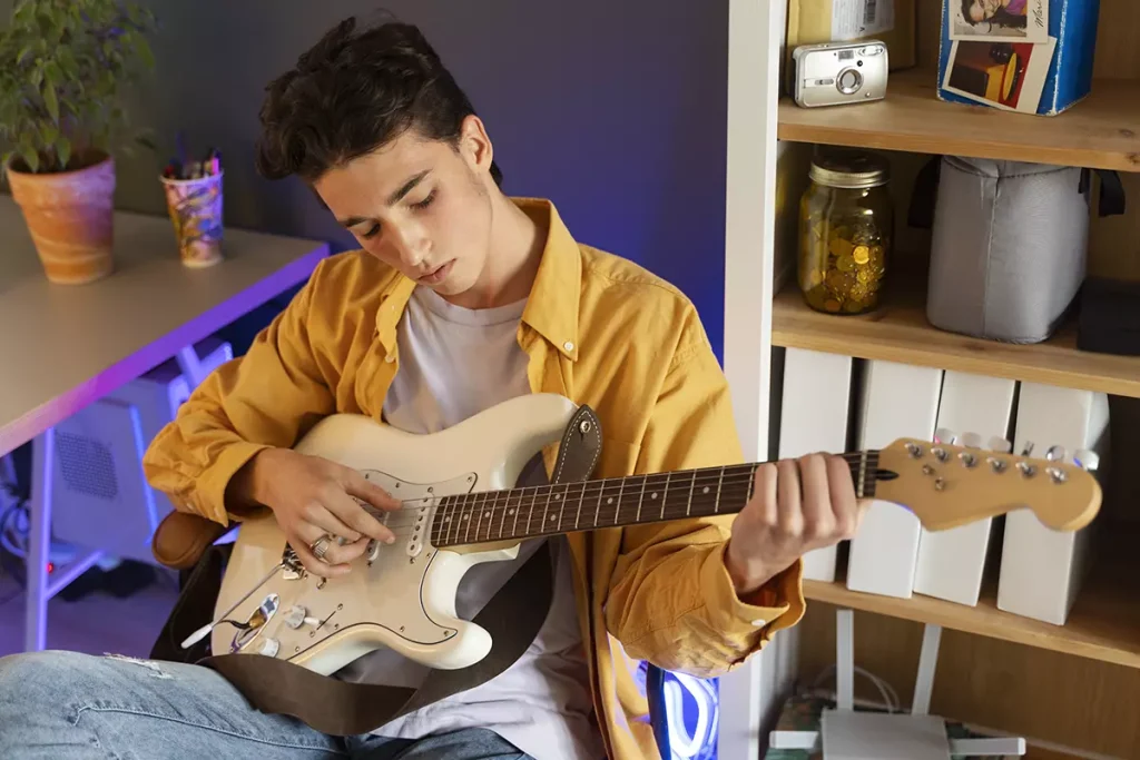 Aprenda a Tocar Guitarra com a Inteligência Artificial: Guia Completo Para Iniciantes Aprenda a Tocar Guitarra com a Inteligência Artificial: Guia Completo Para Iniciantes